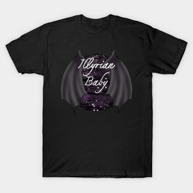 Illyrian Baby ACOTAR Book Series Bat Boys Wings Rhysand Cassian Azriel Night Court Velaris T-Shirt by thenewkidprints